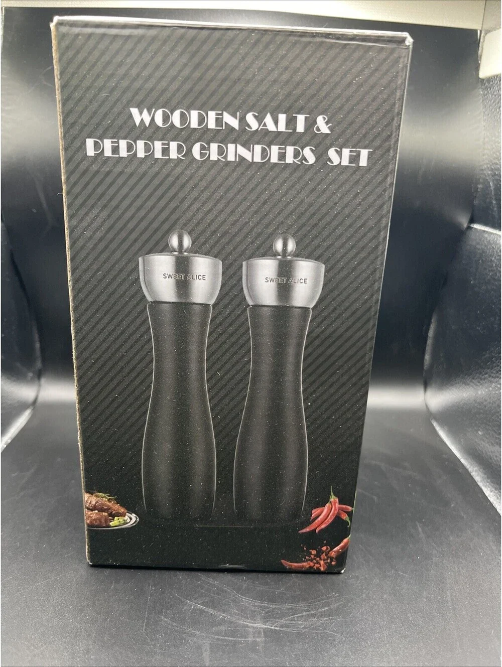 Wooden Sweet Juice Salt & Pepper Grinder Set